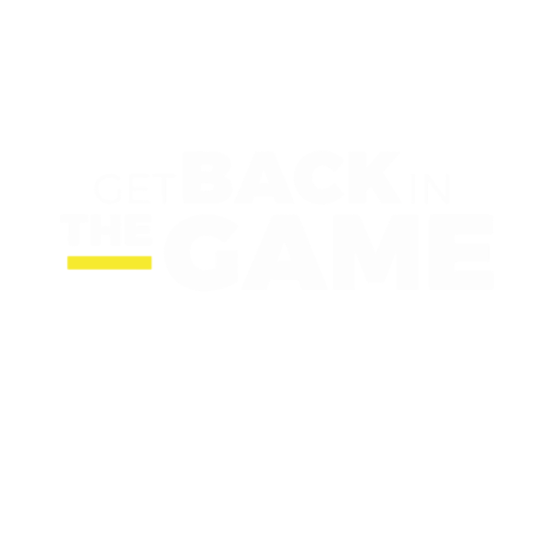 Slogan « Get back in the game » – accompagnement sportif et retour au sport