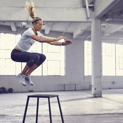 Saut sur plyobox, progression avanc&eacute;e